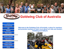 Tablet Screenshot of goldwing.com.au